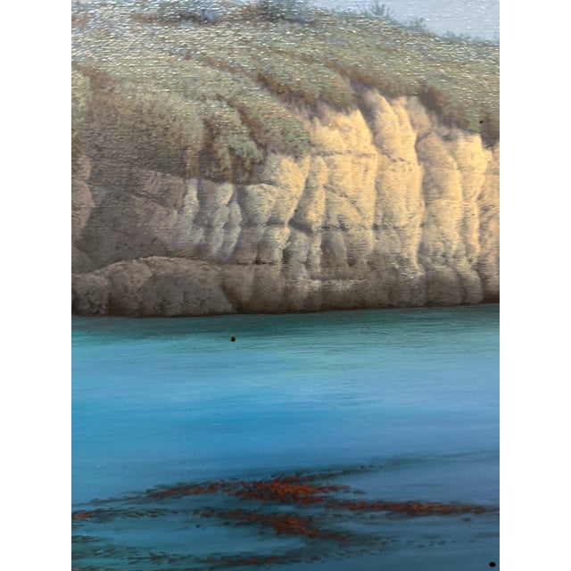 Coastal David Dalton Monterey Bay Cove Oil Painting, Signed For Sale - Image 3 of 12