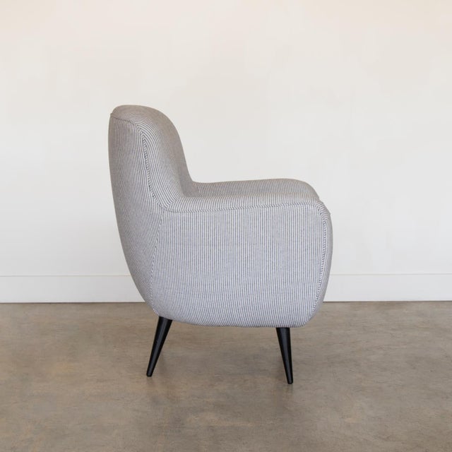Wood 1960s Italian Upholstered Chair For Sale - Image 7 of 14