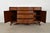 RWAY French Regency Louis XVI Carved Mahogany Bow Front Sideboard or Bar Cabinet, Circa 1940s For Sale - Image 4 of 14
