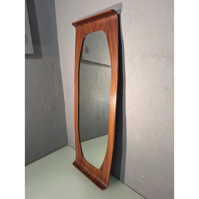 1960s Mirror in Curved Wood by Campo e Graffi, 1960s For Sale - Image 5 of 8