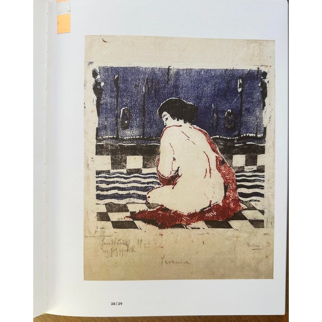 Early 20th Century Evarist Adam Weber, Nude, Susanna 1910, Color Woodcut, Signed, Limited Edition For Sale - Image 5 of 6