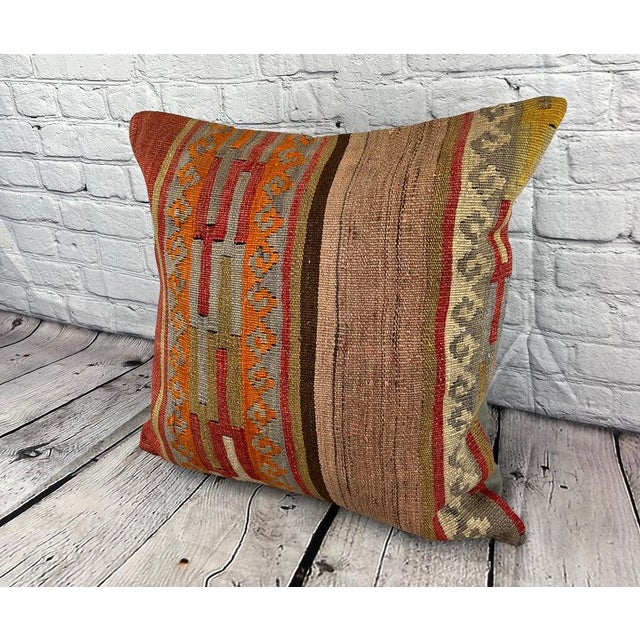 Vintage Pillow Case Turkish Kilim Pillow Decorative Kilim Pillow Dry cleaning only. PILLOW INSERT IS NOT INCLUDED