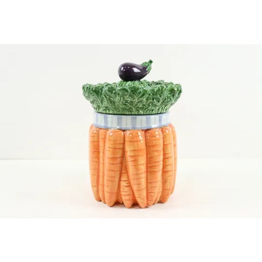 Fitz and Floyd Late 20th Century Fitz and Floyd Carrot Cookie Jar For Sale - Image 4 of 8