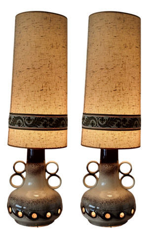 West German Ceramic Floor Lamp, 1960