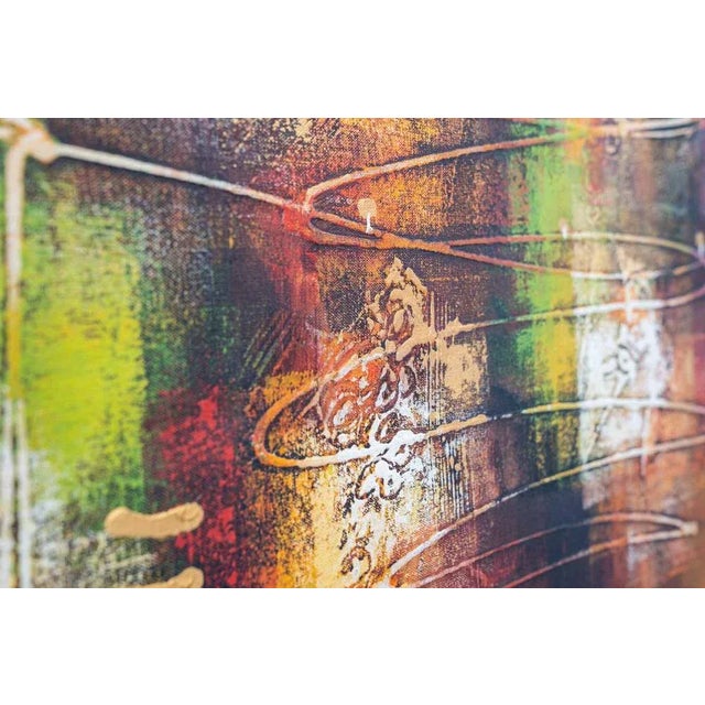 Abstract Composition, Acrylic on Canvas, 2000 For Sale - Image 10 of 11