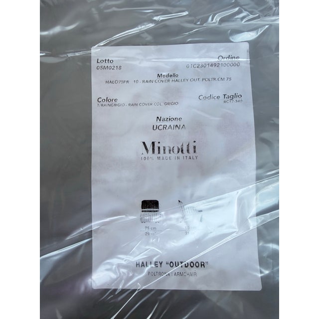 Minotti Halley Outdoor Armchair For Sale - Image 11 of 12