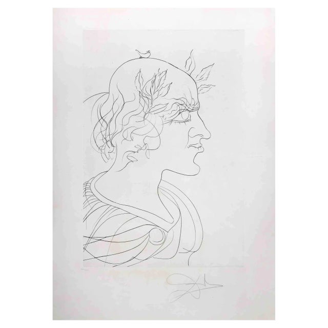 After Salvador Dalì, Trajan, Drypoint Etching, 1973 For Sale