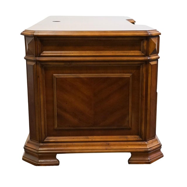 Home Meridian Samuel Lawrence Cherry Traditional Contemporary 71" Computer Desk / Credenza For Sale - Image 15 of 15