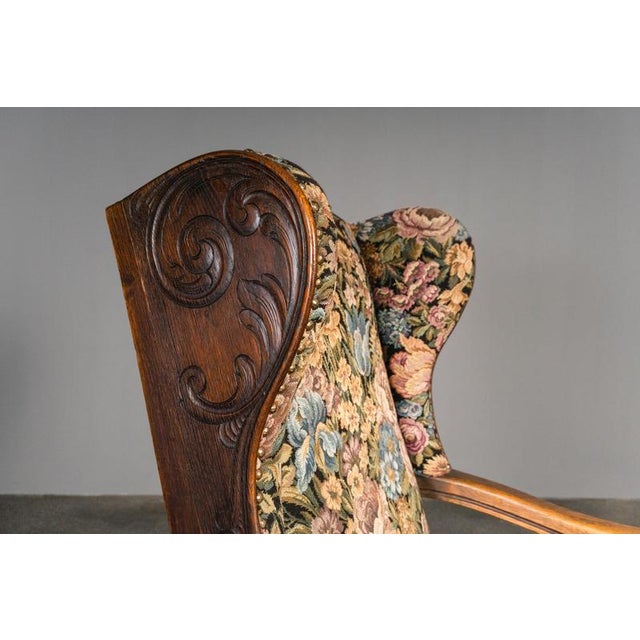 Gründerzeit Wing Chair, Late 19th Century For Sale - Image 9 of 18