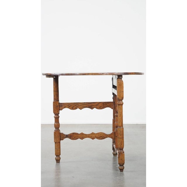 Antique French Campaign Table with Base For Sale - Image 3 of 10