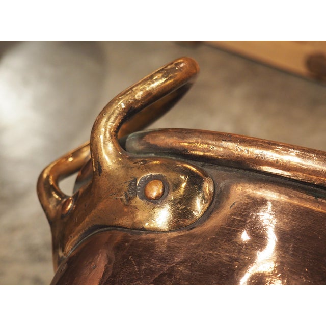 Mid 19th Century Heavy Antique French Copper Turbotiere Poacher, Maison Gaillard Paris, C. 1850 For Sale - Image 5 of 13