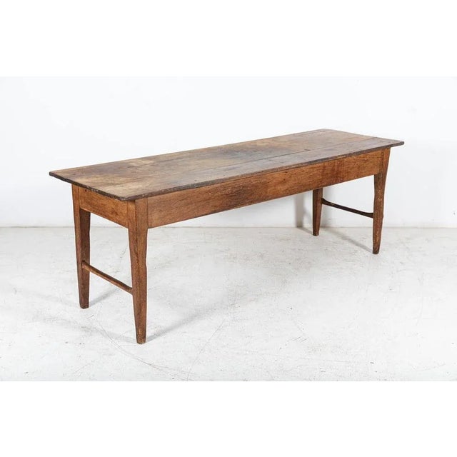 Large 19th Century English Vernacular 2 Plank Work Table For Sale - Image 15 of 17