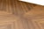 2010s Modern Greg Sheres Style Walnut and Bronze Dining Table For Sale - Image 5 of 5