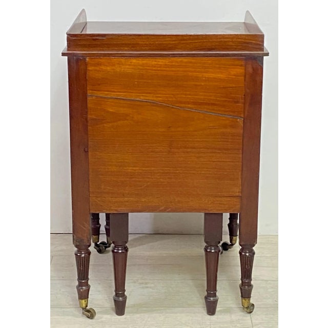 Late 19th Century George III Mahogany Bedside Nightstand, English C1820 For Sale In San Francisco - Image 6 of 8