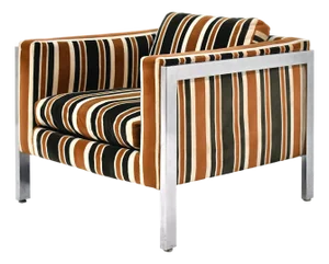 Milo Baughman Style Lounge Chair