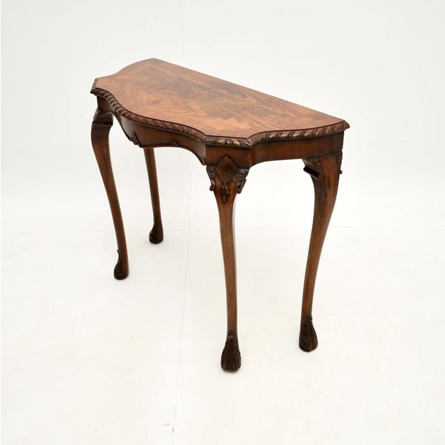 Vintage Queen Anne Style Console Table, 1930 For Sale - Image 4 of 9