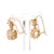 Gold 2.50 Carat Old European Cut Lab Diamond & 10k Yellow Gold Vintage Stud Earrings, Pair For Sale - Image 8 of 11