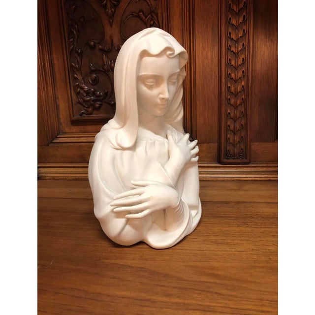 Ceramic Artist Signed Boehm Madonna For Sale - Image 7 of 7