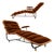 Brazilian Modern Sculptural Chaise in Wicker, Mohair, Steel and Brass, Att. Carlo Hauner, Brazil, 1950s For Sale