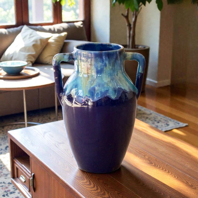 Large French Vase by CAB, 1930 For Sale - Image 3 of 8