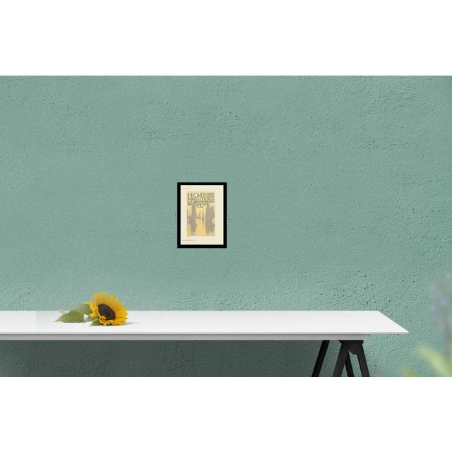 Exposition a La Bodiniere by Henri Guerard, Unsigned 1897 Lithograph.11.5 x 8.25 inches