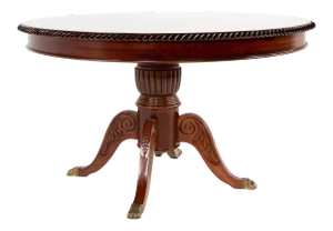 Baker Furniture Contemporary Mahogany Clawfoot Center Console Table