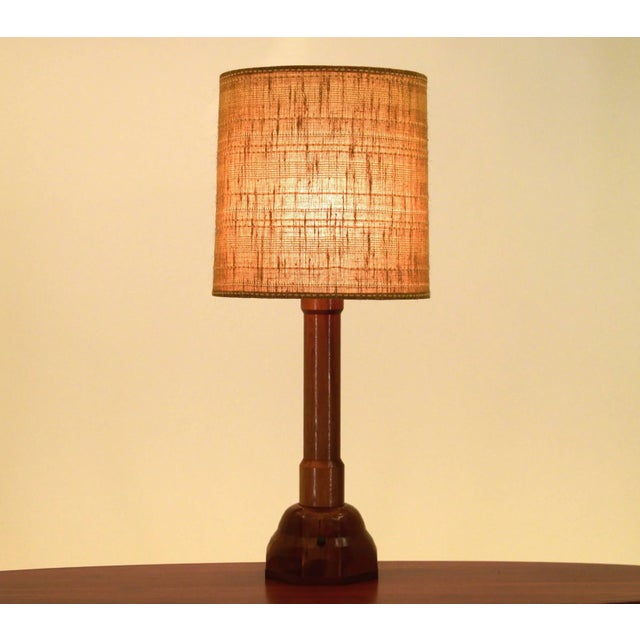 1973 Arts & Crafts Custom-Made Table Lamp For Sale - Image 6 of 6
