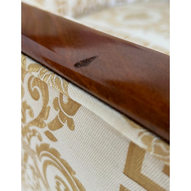 "Elena" Italianate Biedermeier-Style Chair by Gianni Versace Home With Medusa For Sale - Image 12 of 12