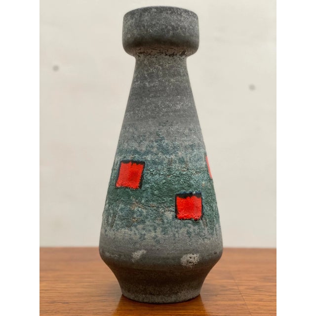 German Op Art Vase from Bay Ceramics, 1960s For Sale - Image 4 of 8