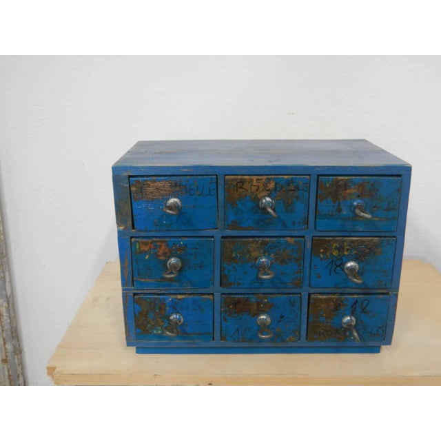 Workshop Chest of 9 Drawers, 1970s For Sale - Image 10 of 10