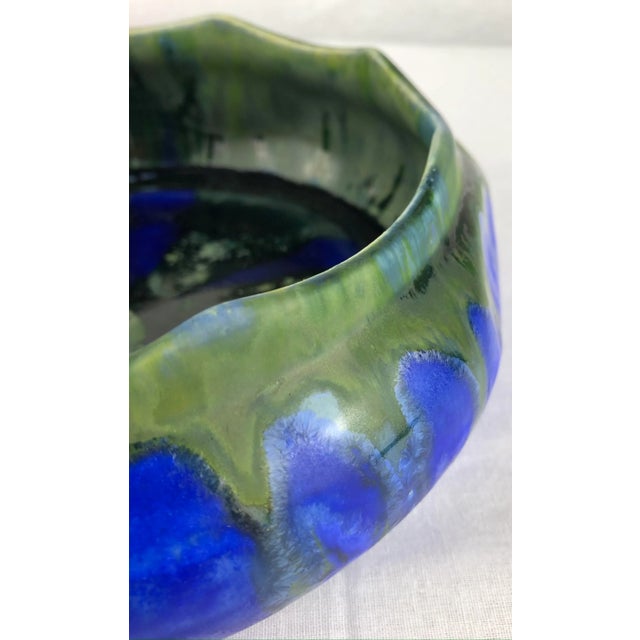 Art Deco French Art Deco Ceramic Bowl by Gilbert Menetier, Signed For Sale - Image 3 of 6