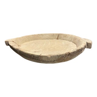 Vintage Wooden Parat Bowl For Sale