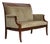 Danish 2-Seater Highback Sofa in Furniture Velour and Lacquered Teak Wood, 1950s For Sale