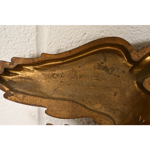 American Federal Gold Gilt Convex Bullseye Eagle Wall Mirror For Sale - Image 9 of 11