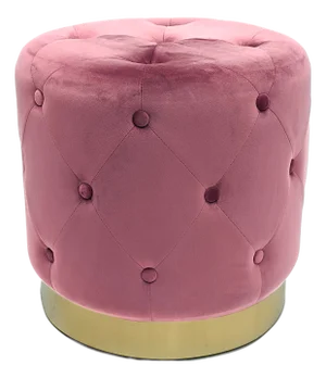 Lola Mauve Velvet Stool - Mauve Velvet
