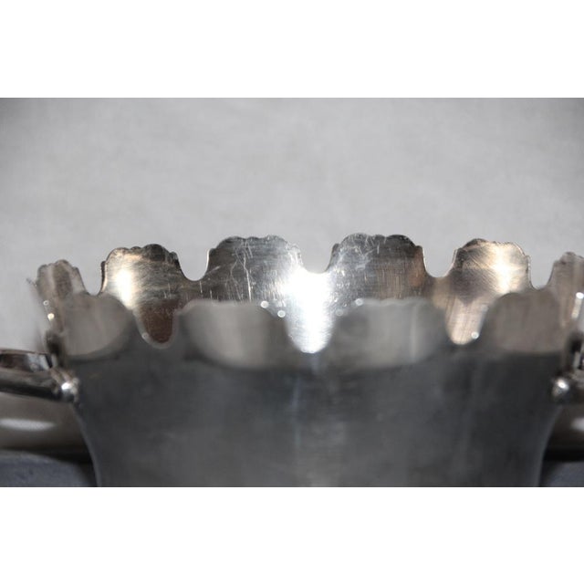 Silverplated Glass Cooler Silver Centerpiece, 1890s For Sale - Image 12 of 15