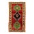 Vintage Handmade Red Shiraz Wool Rug With Tribal Design For Sale