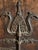 17th Century Spanish Baroque Wrought Iron Architectural Lock on Timber Panel For Sale - Image 11 of 18