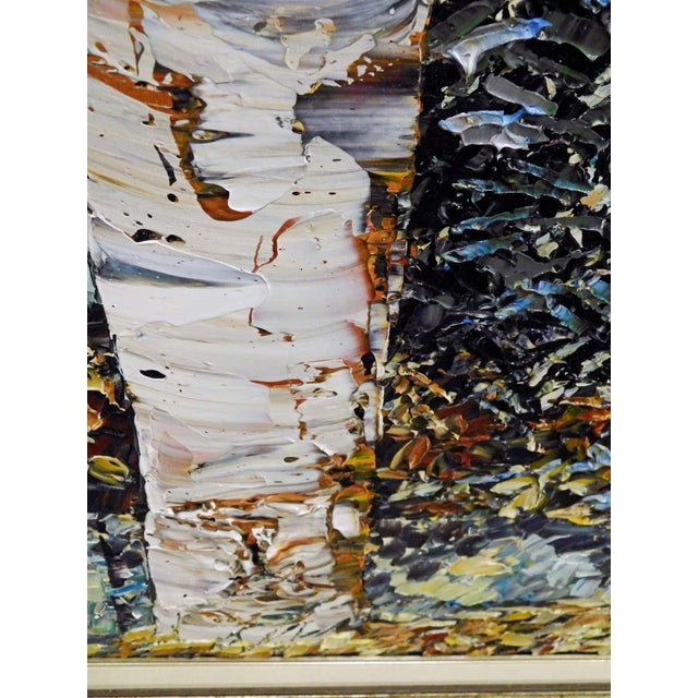 Maya Eventov "Over Yonder" Original Acrylic Flowers H.Signed Adl090915-15 For Sale - Image 4 of 10