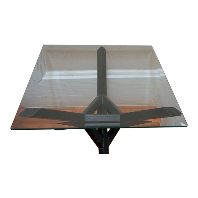 Hand Made Ebonized Wood Coffee Table For Sale
