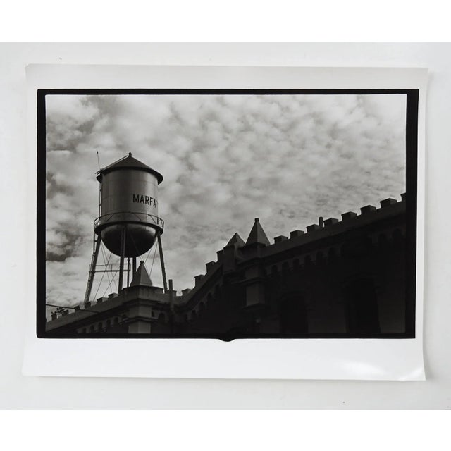 Vintage circa 1990's photograph on heavy paper by Eric C. Weller (20th century) Texas. Dark black and white toned semi...