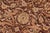 Shabby Chic 1990's Floral Pak-Persian Brown/Tan Wool Rug - 7'11'' X 10'6'' For Sale - Image 4 of 9