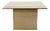 Square Travertine and Brass Coffee Table, 1970s For Sale
