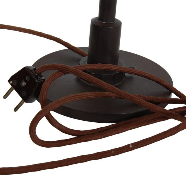 Vintage Table Lamp with Yellow Shade by Poul Henningsen, 1940s For Sale - Image 13 of 16