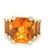 A luminous Italian cocktail ring defined by warmth, scale, and structure. Composed of richly saturated citrines totaling...