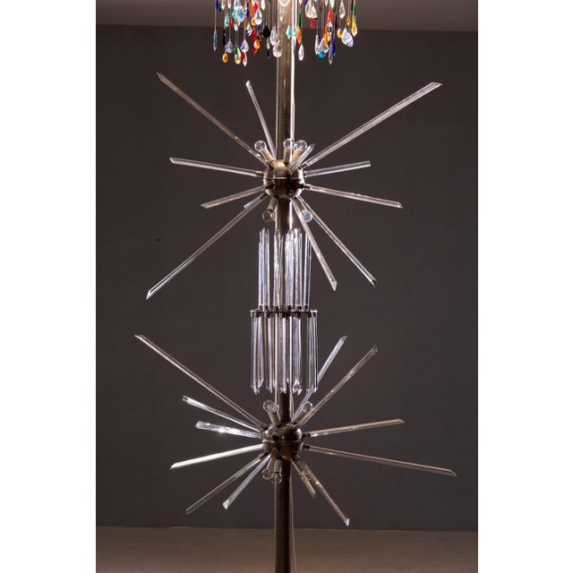 1960s Glass and Metal Floor Lamp by René Roubíček for Nový Bor, 1960s For Sale - Image 5 of 13