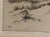 Vintage early 20th century etching on paper by Lee Sturges (1865-1954) American. Titled Among the Foothills of the Rockies...
