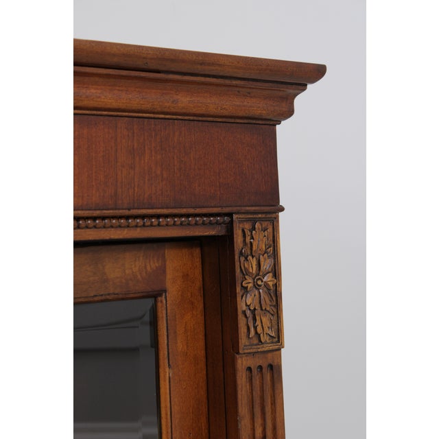 Ethan Allen Sliding Door Bookcase Cabinet For Sale - Image 14 of 18