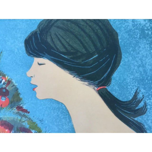 Mid-Century Modern Vintage Lithograph by Giulio Vito Poggiali For Sale - Image 3 of 13