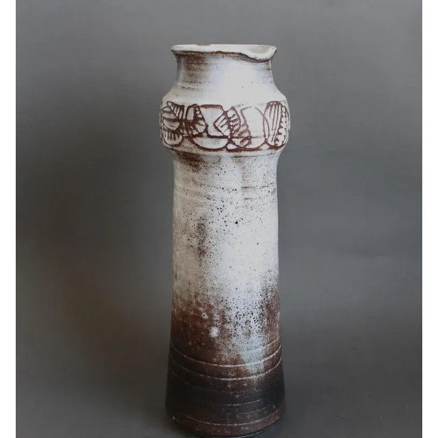 Vintage french decorative vase by michel and nicole anasse (circa 1960s). Standing 41.5 cm (16.3") tall, this striking...